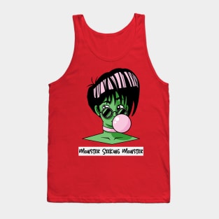 Halloween Frankenstein Girl with Bubblegum Tank Top